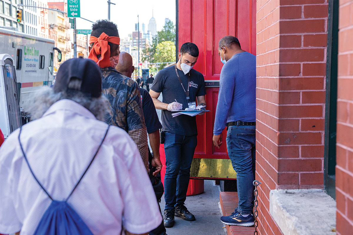 Guests at The Bowery Mission